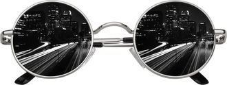 CGID Retro Round Sunglasses Mens Womens Vintage Style Metal Circle Polarised Sunglasses