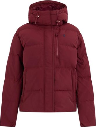 Polo Ralph Lauren Carly Hooded Padded Jacket - Dames - Winterjassen - Rood - S - Leer - Jassen