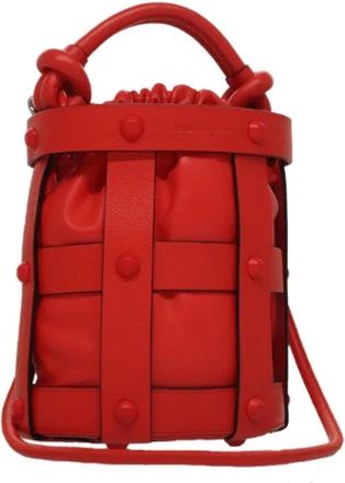 Ferragamo Tweedehands leren schoudertassen - Dames - Vintage Tas - Rood - ONE Size - Leer - Vintage