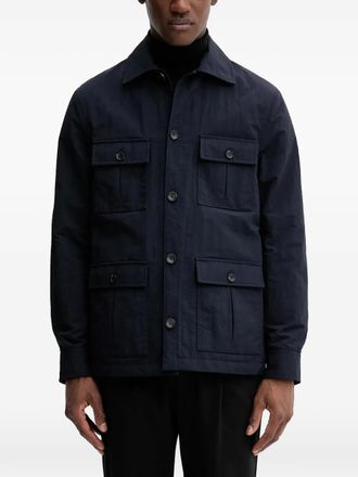 Bally Jack met zakken aan de voorkant - Blauw