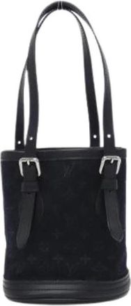 Louis Vuitton Pre-owned Monogram Satin Handtas - Dames - Vintage Tas - Zwart - ONE Size - Vintage