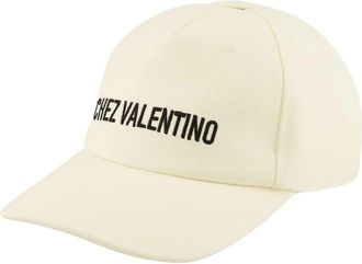 Valentino Garavani Chez Valentino Baseball Cap - Heren - Petten - Beige - 59 CM - Katoen - Accessoires