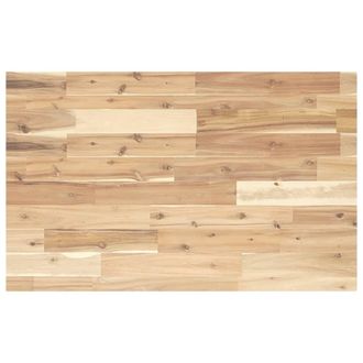 Berkfield Home Desk Top Untreated 80x50x4 cm Solid Wood Acacia in Brown | Size: 80 x 50 x 4 cm