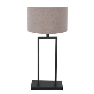 Steinhauer L&aacute;mpara De Mesa - Stang - Negro - Lino Metal - &Oslash; - Steinhauer