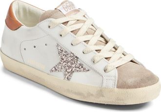 Golden Goose Super Star Sneaker in White/beige/cinder/brown at Nordstrom, Size 35