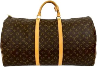 Louis Vuitton Pre-owned Weekend Bags, female, Brown, Size: ONE SIZE Pre-owned Vintage Leather Weekend Bag