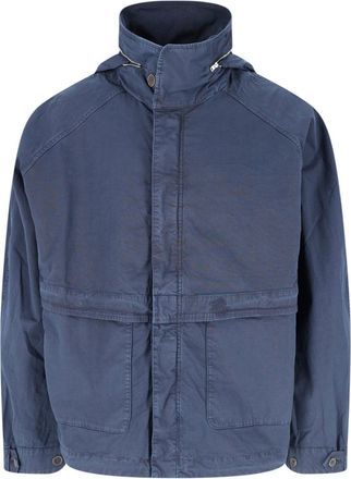 RANRA Navy Embroidered Hooded Jacket