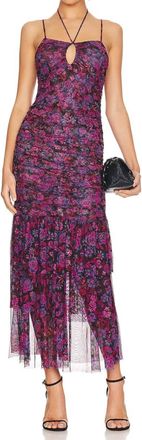 Misa Nicola Dress In Electric Ditsy