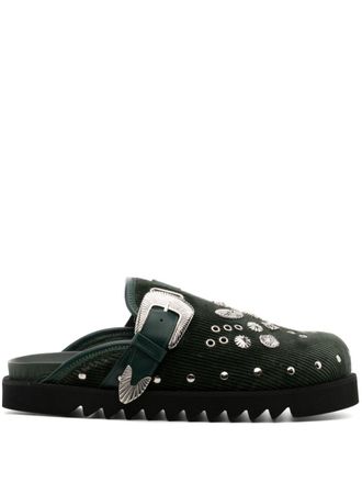 Toga Archives Metalen muiltjes met ringlets - Groen