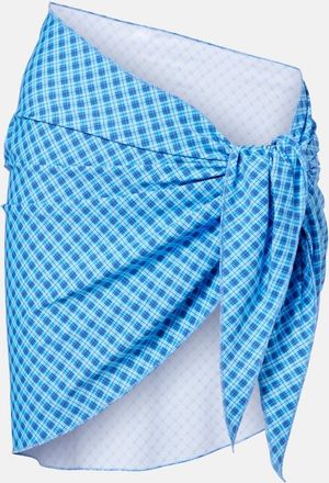 Montce Swim Pareo a cuadros drapeado