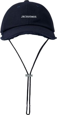 Jacquemus Accessoires, Heren, Blauw, 62 CM, Baseball Cap met Logo Motif