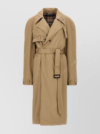 Balenciaga cotton single-breasted trench coat