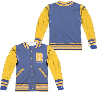 Gildan Riverdale Varsity Jacket (Front/Back Print) Long Sleeve Adult Poly Crew Tee / T-Shirt