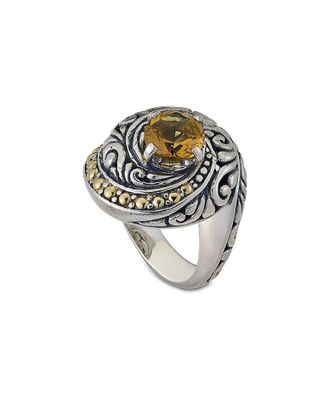 Samuel B. Silver 0.90 Ct. Tw. Citrine Ring