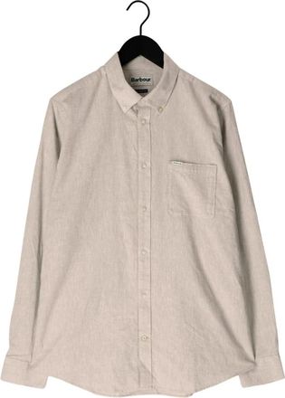 Barbour Overhemden, Heren, Beige, L, Katoen, Nelson Tailored Shirt