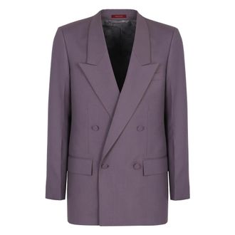 Gucci Blazers, male, Purple, S, Double-breasted Jacket