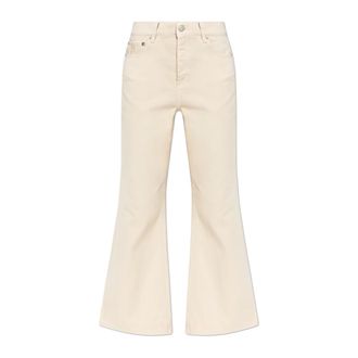 By Malene Birger Flared Jeans, female, Beige, Size: W27 Houston Jeans