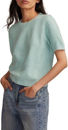 Lucky Brand Cloud Soft Puff Sleeve Sweater in Blue Haze at Nordstrom Rack, Size Xx-Large