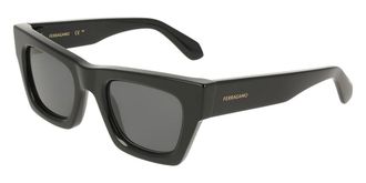 Ferragamo SF2105S 001 Womens Sunglasses Black Size 50
