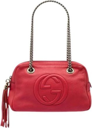 Gucci Pre-owned Soho Schoudertas - Dames - Vintage Schoudertas - Rood - ONE Size - Leer - Vintage