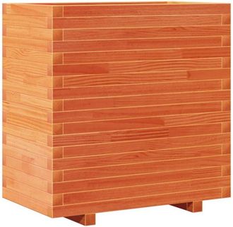 vidaXL Garden Planter Wax Brown 70x40x72 cm Solid Wood Pine Vidaxl