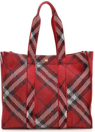 Burberry Medium Check Jacquard Shopper Tote