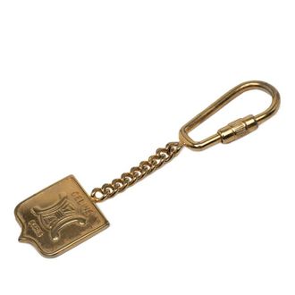 Celine Pre-owned Celine Gold Plated Triomphe Key Chain Ladies Y78PD63SUAAWDKG4
