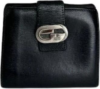 Gucci Pre-owned Vintage Portemonnee - Dames - Vintage Accessoires - Zwart - ONE Size - Leer - Vintage