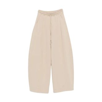 Max Mara Dames, Broeken, Beige, Maat: XS Katoen