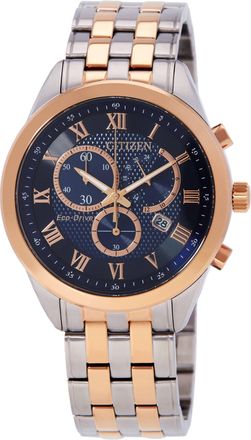 Citizen Chronograph GMT Blue Dial Mens Watch AT2606-51L