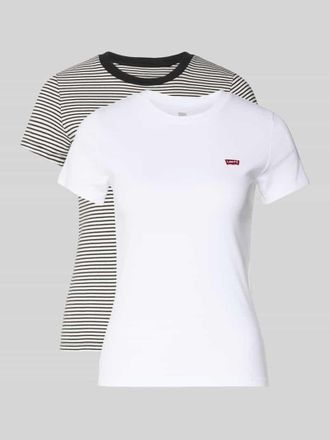 Levi's T-Shirt mit Label-Detail im 2er-Pack in Weiss, Gr&ouml;&szlig;e XL