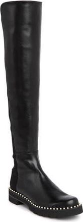Stuart Weitzman 5050 Faux Pearl Tall Boot in Black at Nordstrom Rack, Size 4