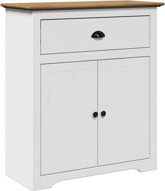 vidaXL Mueble de entrada bodo blanco y marrón 80x35x90 cm Vidaxl