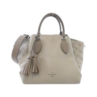 Louis Vuitton Pre-owned Mahina Calf Shoulder Bag - Dames - Pre-owned - Beige - Maat: ONE Size Leer