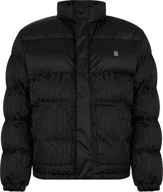 HUGO BOSS Gewatteerde jas met rits - Heren - Winterjassen - Zwart - XL - Polyester - Jassen