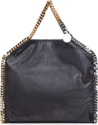 Stella McCartney Falabella Fold-Over Tote - Dames - Handtassen - Zwart - ONE Size - Polyester - Tassen