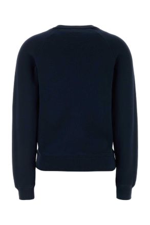 Kenzo Womens Navy Blue Cotton Sweatshirt Navyblue Exterior: Felpe