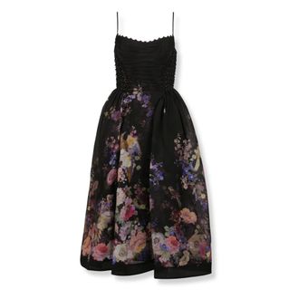 Zimmermann Midi Dresses, female, Multicolor, Size: XL Luna Beaded Picnic Dress