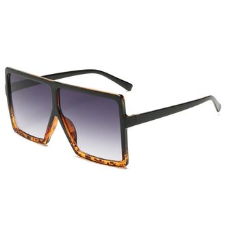 Generic Men And Women Party Decoration Fashion Square Large Frame Sunglasses Photo Shoot Outdoor Vacation Sun Glasses(Purple)