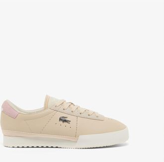 Lacoste Womens Aura Trainers in Off White Leather - Size UK 5.5