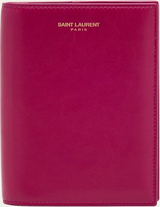 Saint Laurent Leather Passport Holder