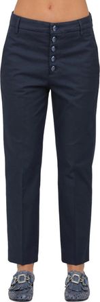 Dondup Nima Loose Broek - Dames - Straight fit broeken - Blauw - W25 - Broeken