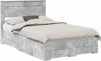 vidaXL Bed Frame with Drawer with Headboard Manual Engineered Wood vidaXL