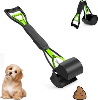 OEM Recogedor De Excrementos De Perro Plegable, Negro 60cm, Recogedor De Excrementos De Perro, Pala Para Excrementos De Perro, Mango Largo, Port&aacute;til