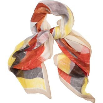 Saachi Pleated Abstract Print Scarf in Multi at Nordstrom Rack