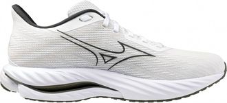 Mizuno Mens Wave Inspire 21 Running Shoe In White-Grape Leaf