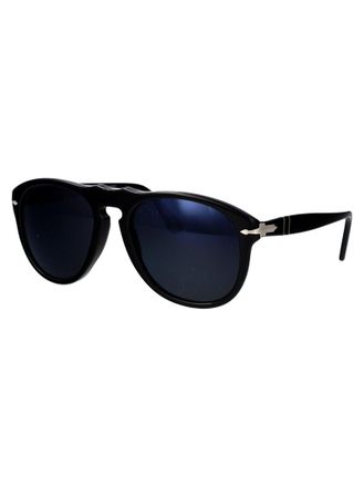 Persol 0PO0649 Pilot Acetate Sunglasses - Black