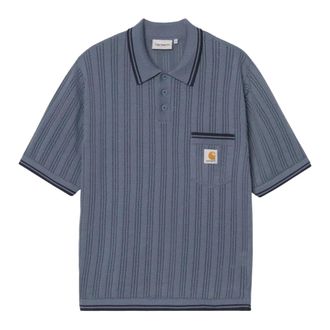 Carhartt Work in Progress Carhartt Wip, Polo Shirts, male, Blue, Size: XL S/S Ramsey Polo