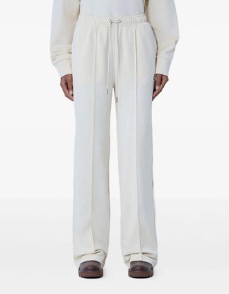 Moncler Womens Womens Cotton Trousers White - Size: 12