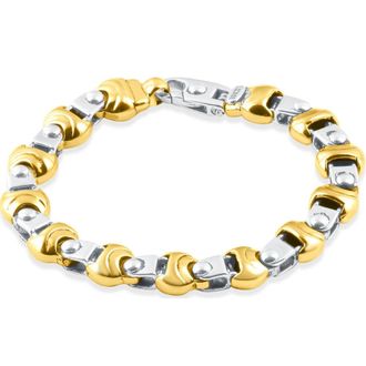 Pompeii3 Mens Designer Link 14k Gold (66gram) or Platinum (106gram) 11mm Bracelet 8.5